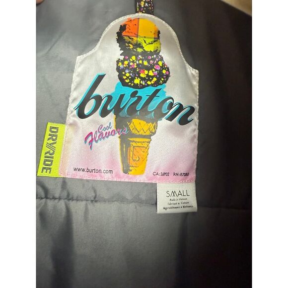Burton Dryride Cool Flavors Snowboarding Jacket Women’s Sz. S - Picture 7 of 10